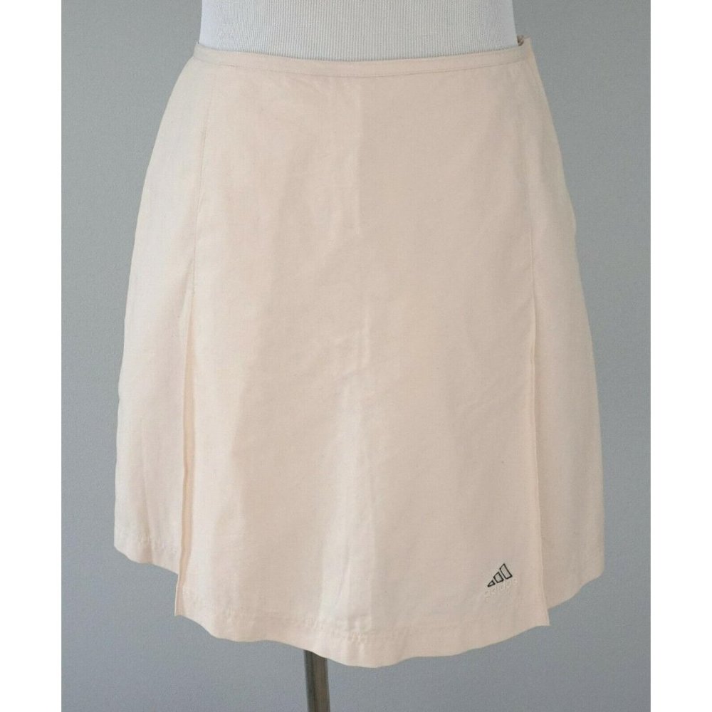 ADIDAS Cream White Athletic Tennis Golf Skort
